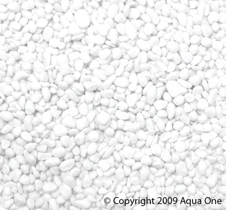 Aqua One Gravel - White 2kg (7mm)