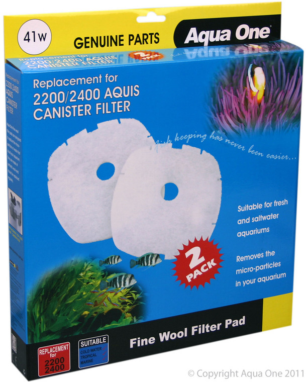 Aqua One Wool Pad - White 2200/2400 Aquis