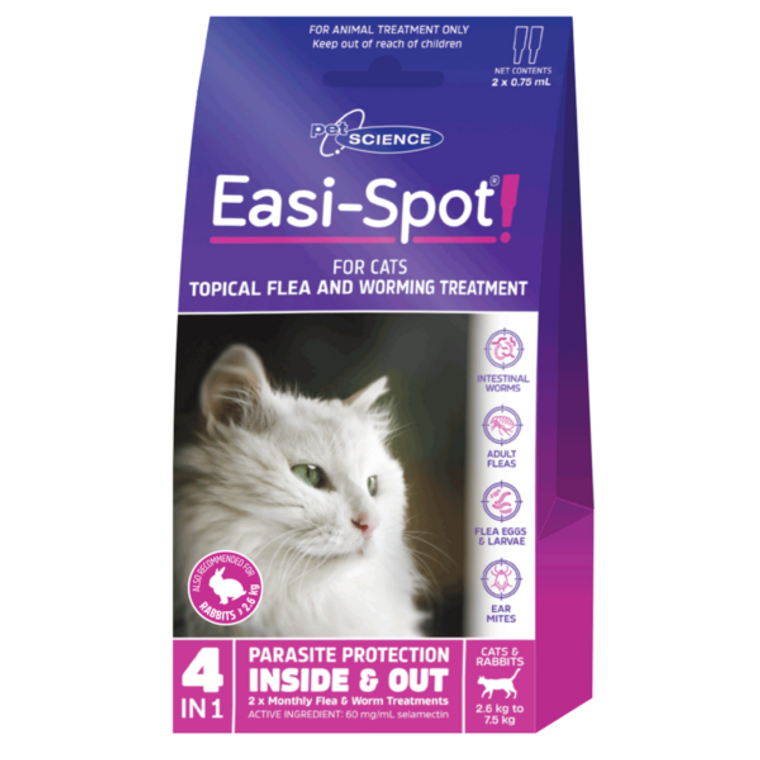 Petscience Easi Spot Cat 45mg X 2