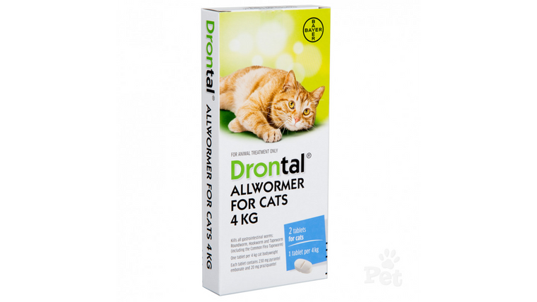 Drontal Allwormer Cat - 4kg X 2 Tablets