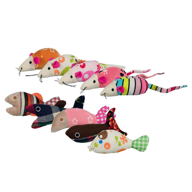 Assorted Mice & Fish Single 9-12cm 40763