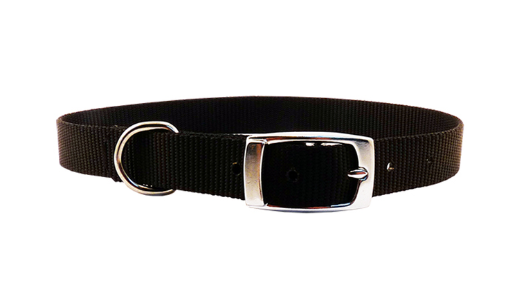 Nylon S/Layer 15mm X 45cm Collar -Black