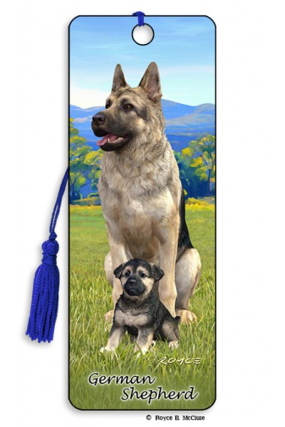 Front of Artgame 3D Bookmark - German Shepherd