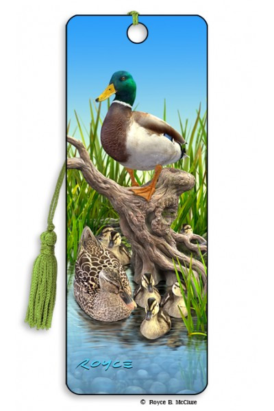 Front of artgame 3D Bookmark - Mallard
