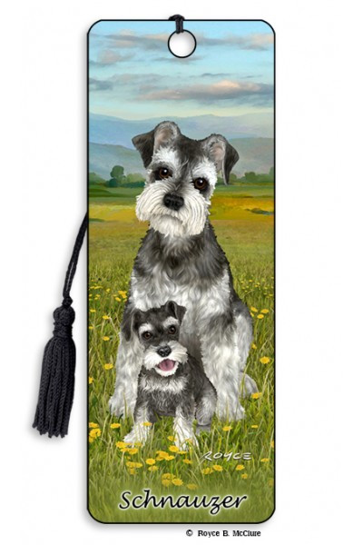 Front of Artgame 3D Bookmark - Schnauzer