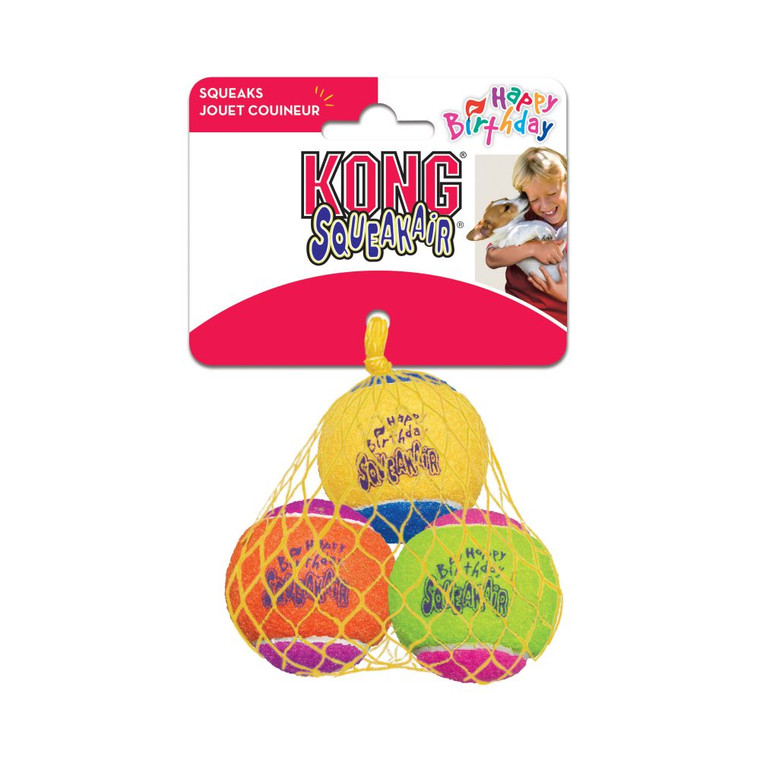 Kong Air Birthday Squeaker Ball Medium