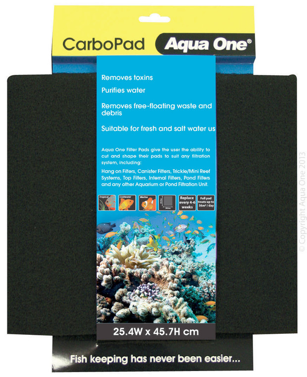 Aqua One Carbo Pad - Self Cut Filter Pad