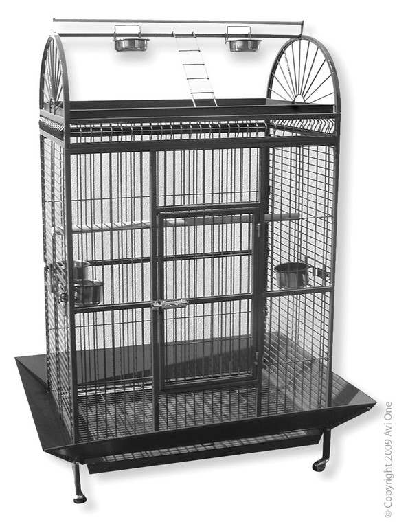 Avi One Parrot Cage 212 Silver/Black 122x82x179cm