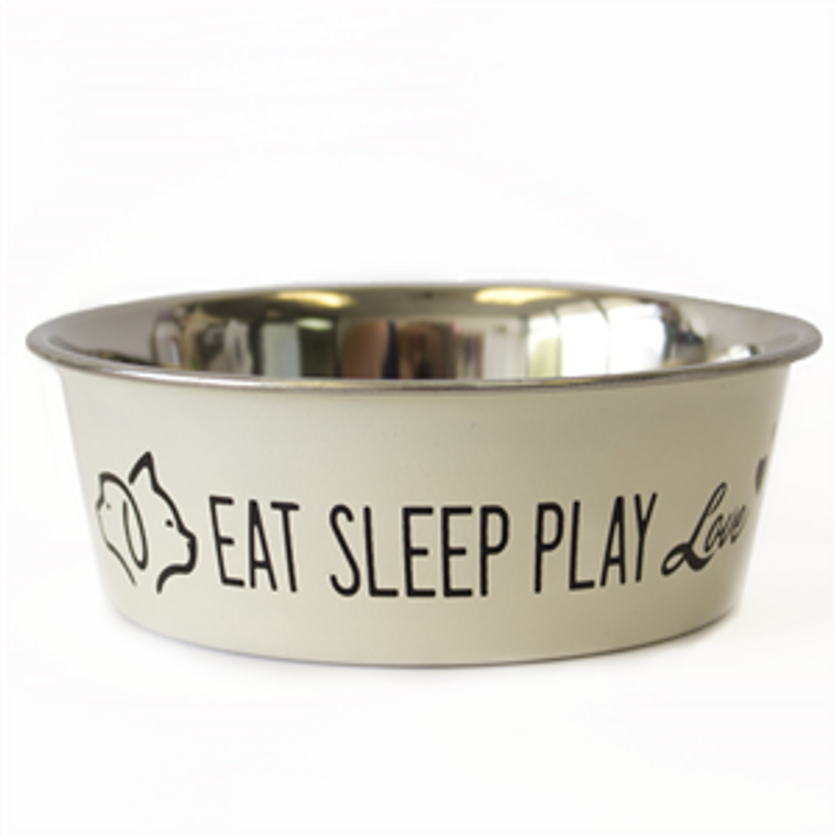 Stainless Steel Cute Bowl 550ml Ivory