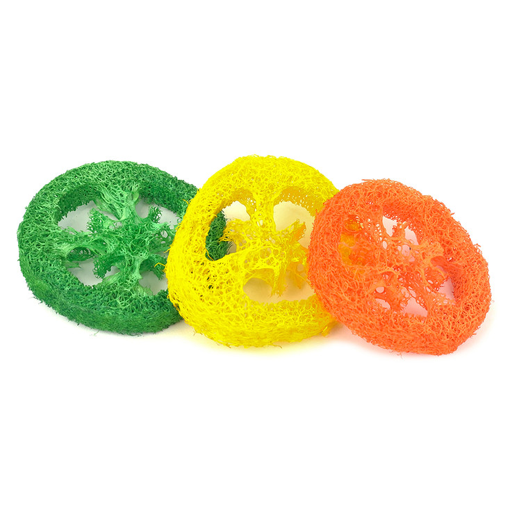 PipSqueak Loofah Chews For Small Animals - 3 Pk