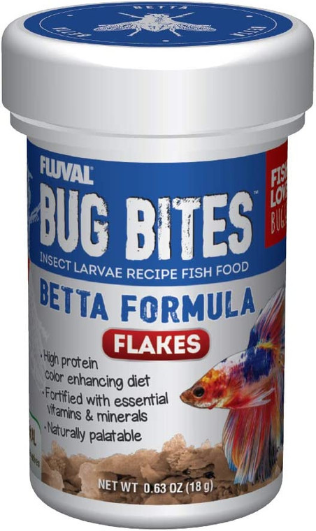 Fluval Bug Bites Betta Flakes 18g