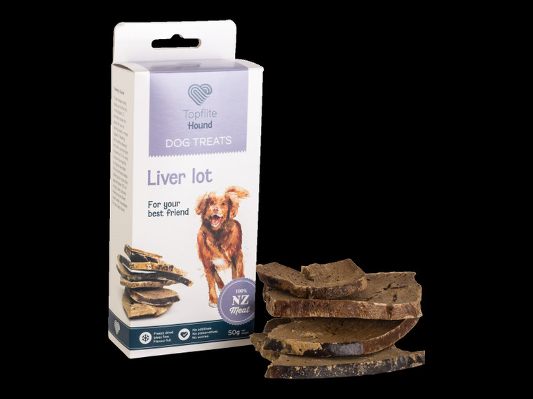 Topflite Liver Lot Dog Snack Pack 50g