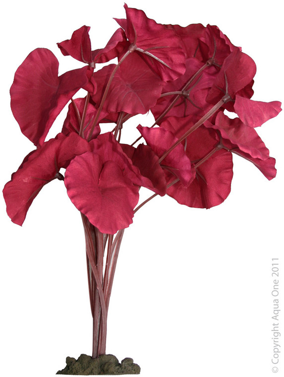 Aqua One Silk Plant - Tiger Lotus Red 30cm