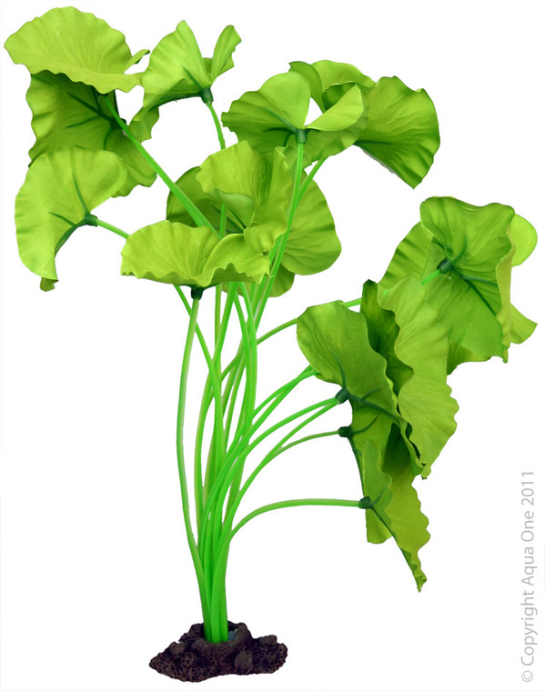 Aqua One Silk Plant - Tiger Lotus Green 30cm