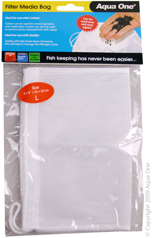 Aqua One Filter Media Net Bag 15x20cm (L)