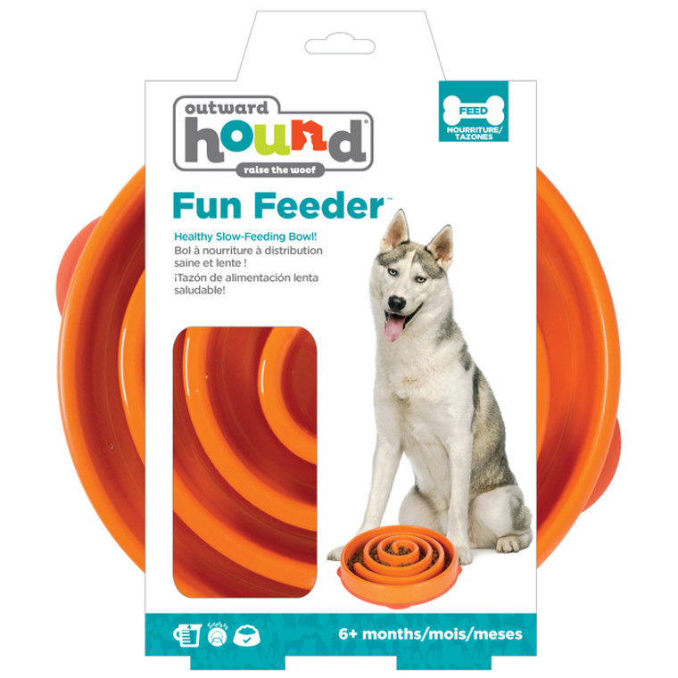 Outward Hound Fun Feeder Large - Orange