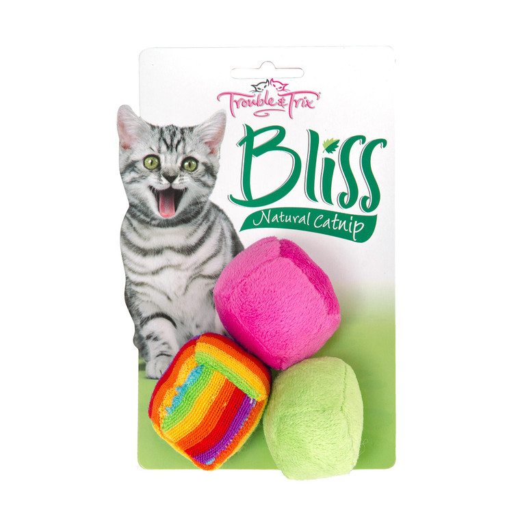 Trouble and Trix Bliss Catnip Balls 3pk