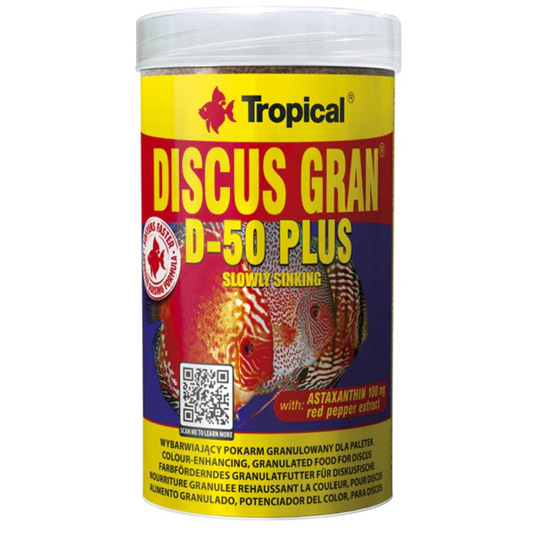 TROPICAL Discus Gran D-50 Plus 110g