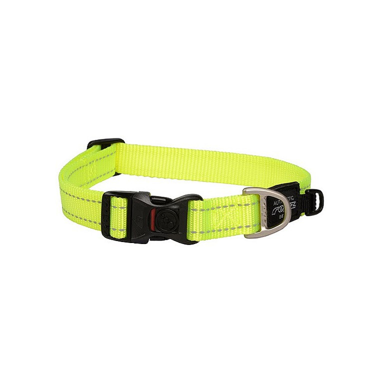 Rogz Classic Collar Dayglow Yellow Large