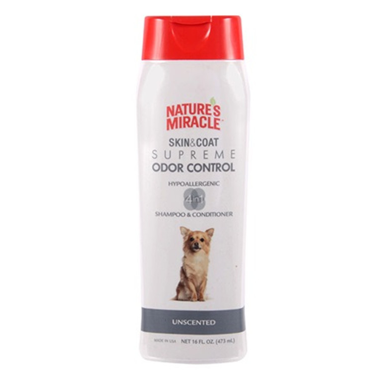 Nature’s Miracle Skin & Coat Supreme Odor Control - Hypoallergenic Shampoo & Conditioner