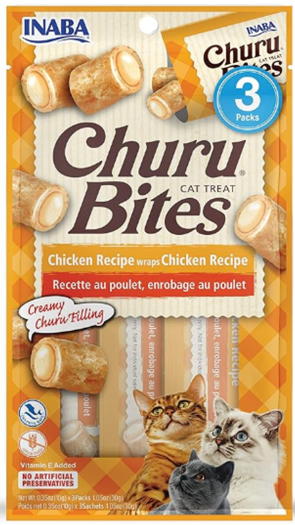 Inaba Churu Bites Chicken Recipe Wraps