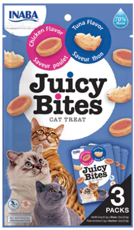 Inaba Juicy Bites Tuna & Chicken Flavour