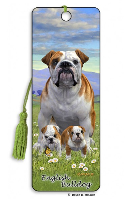 English Bulldog Book Mark