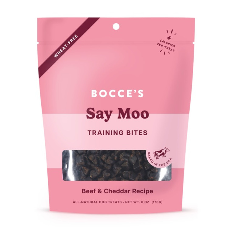 Bocce's Say Moo Training Bites 6oz