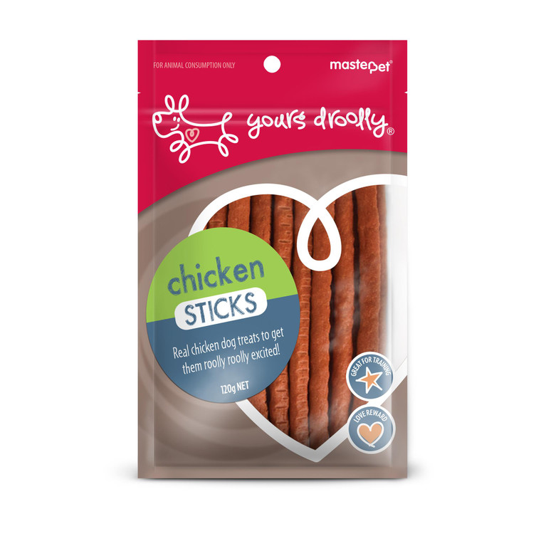 Front of Yours Droolly Chicken stick bag