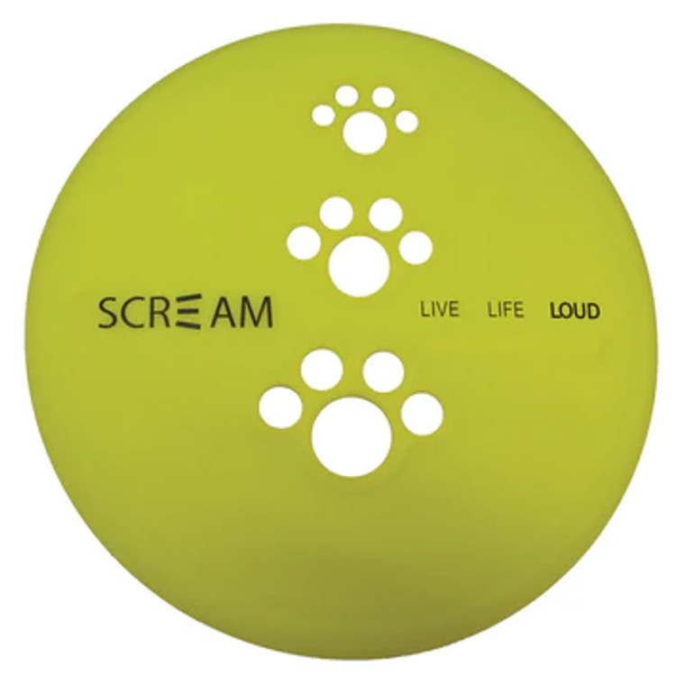 Scream Silicone Pet Flyer Green - Large 23cm