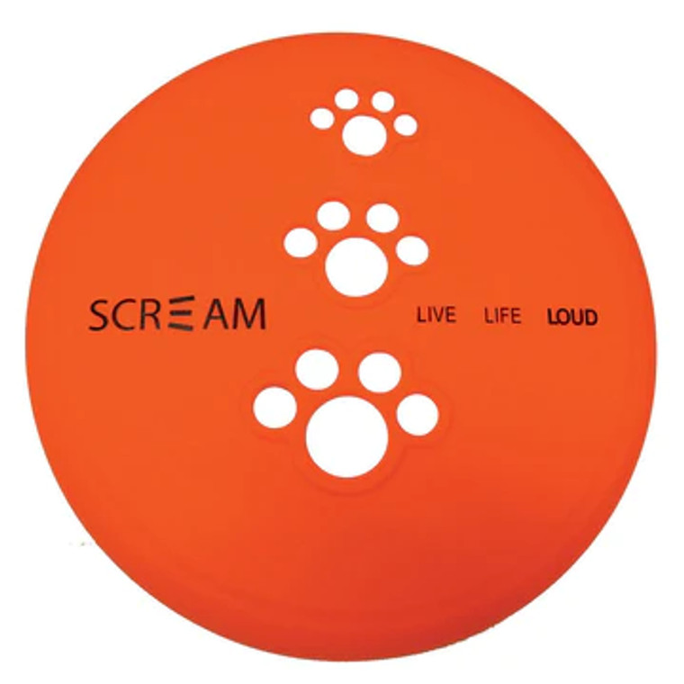 Scream Silicone Pet Flyer Orange - Large 23cm