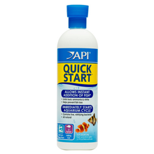 API Quick Start, Quick Start is scientifically proven to quickly consume ammonia and nitrite to help prevent new tank syndrome, and allows for the instant addition of fish to an aquarium.