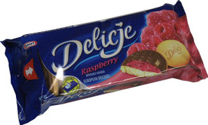 Delicje with Raspberry
