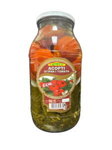 Kryat Marinated Asorti Tomatoes & Cucumbers, 1.9Kg.