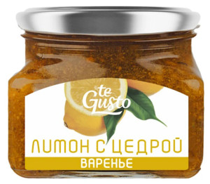 Te Gusto, Lemon With Peel Preserve,  430g