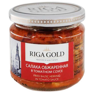 Baltic Herring Salaka Fried in Tomato Sauce, Riga Gold, 280g