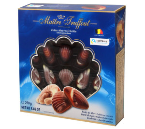 Maitre Truffout Shells Chocolates, 250g