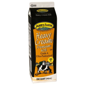 Heavy Cream by James Farm, 1 Quart