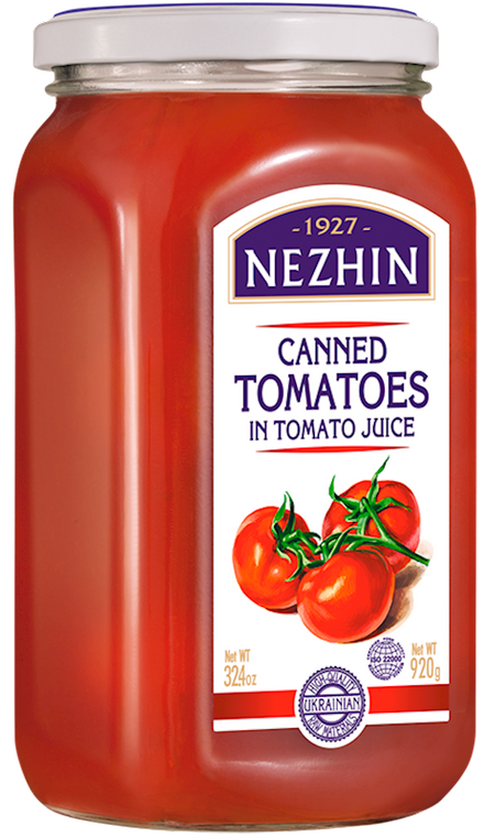 Nezhin Canned Tomatoes in Tomato Juice (920g)