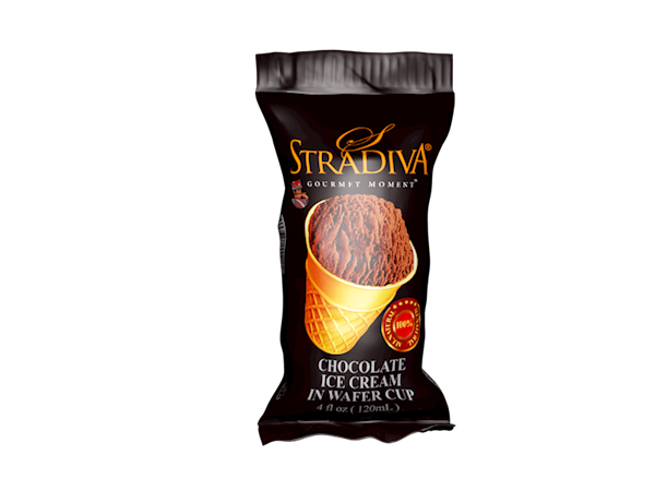 Stradiva, Chocolate Ice Cream in Wafer Cup