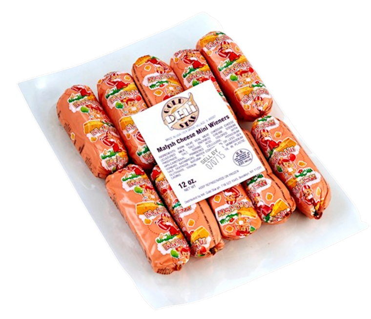 Gold Star, Malych Mini Wieners with cheese, 12OZ