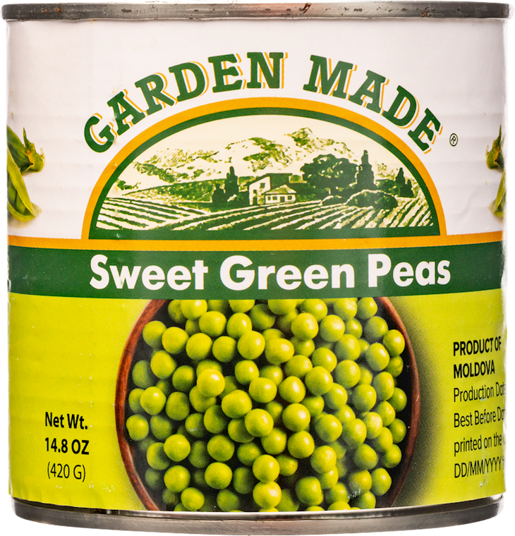 Garden Made, Sweet Peas Canned