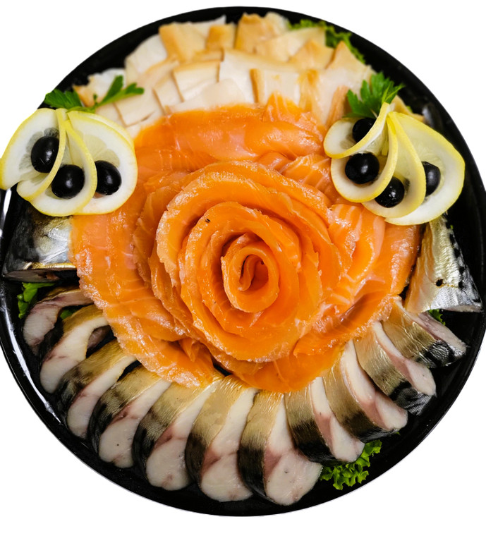 12"  Assorted Fish Tray 
