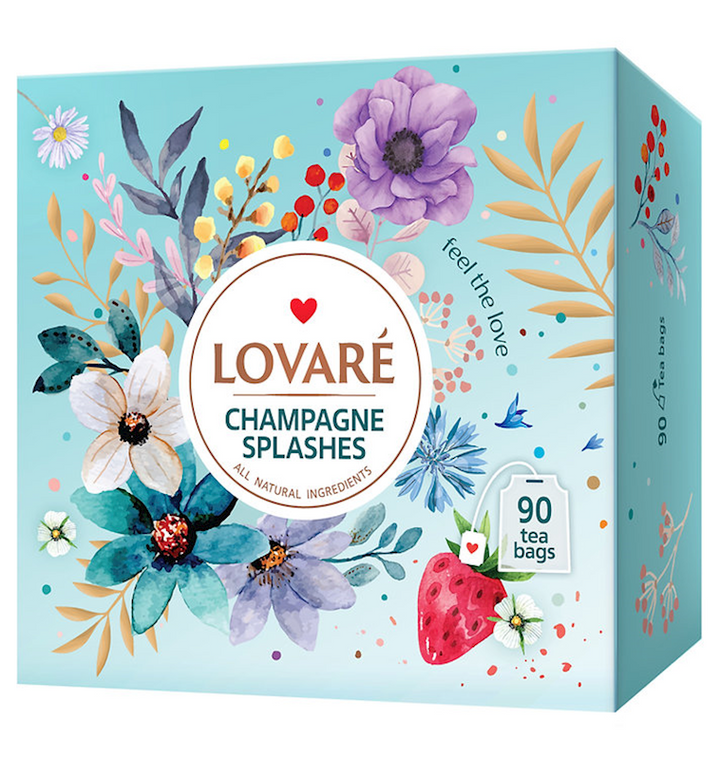 Lovare Tea Champagne Splashes (90x2g)