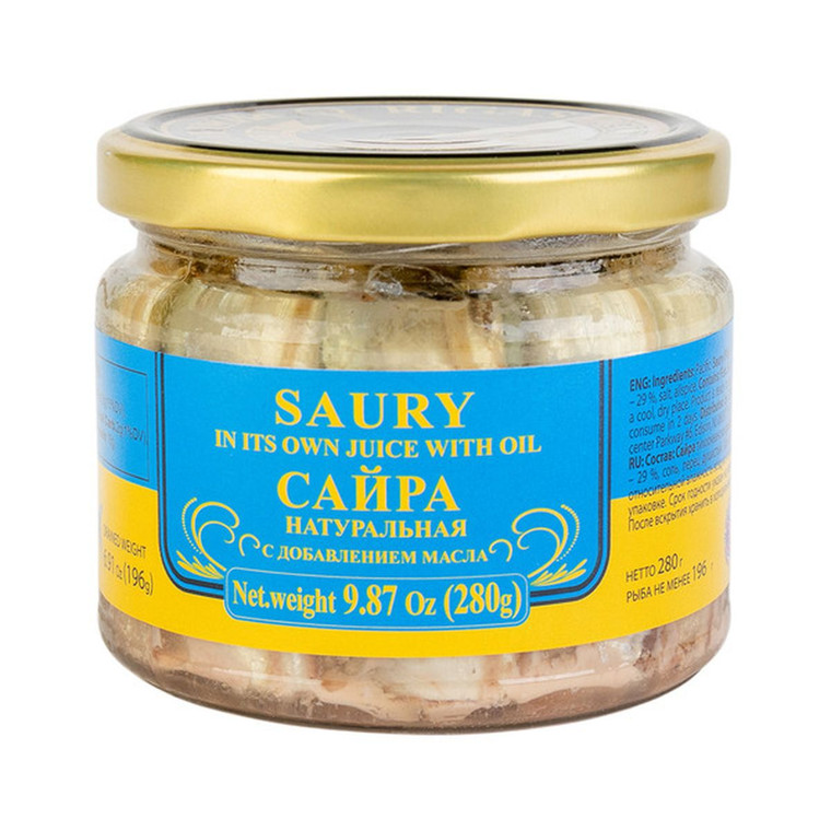 Riga Gold Saury In Own Juice And Oil