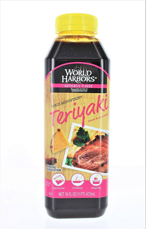 World Harbors Maui Mountain Teriyaki Marinade & Sauce, 16fl oz