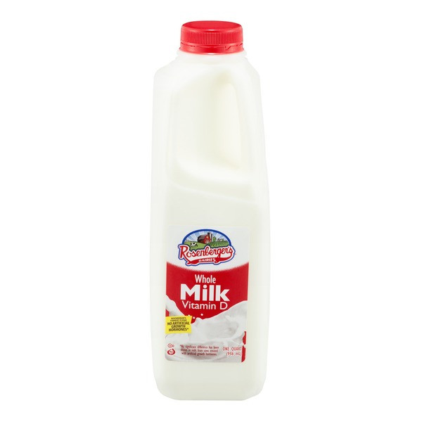 Whole Milk by Rosenbergers Dairies, 1 Quart