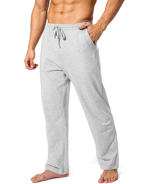 Pudolla Men's Cotton Yoga Sweatpants Athletic Lounge Pants