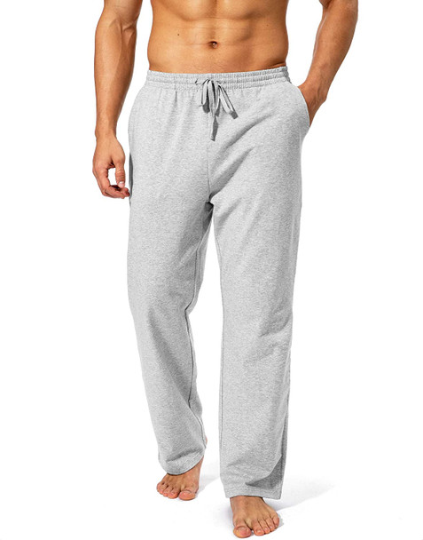 Pudolla Men's Cotton Yoga Sweatpants Athletic Lounge Pants