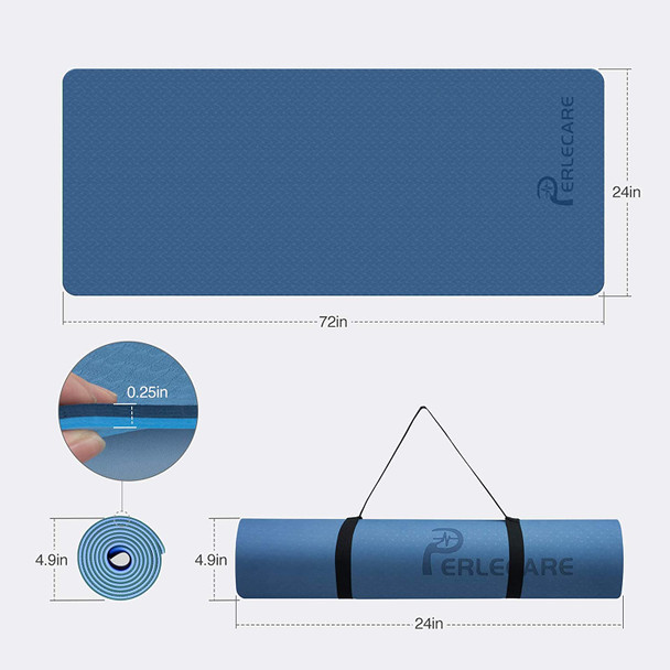 Non Slip Yoga Mat for Beginner and All Level, Eco & Knee Friendly